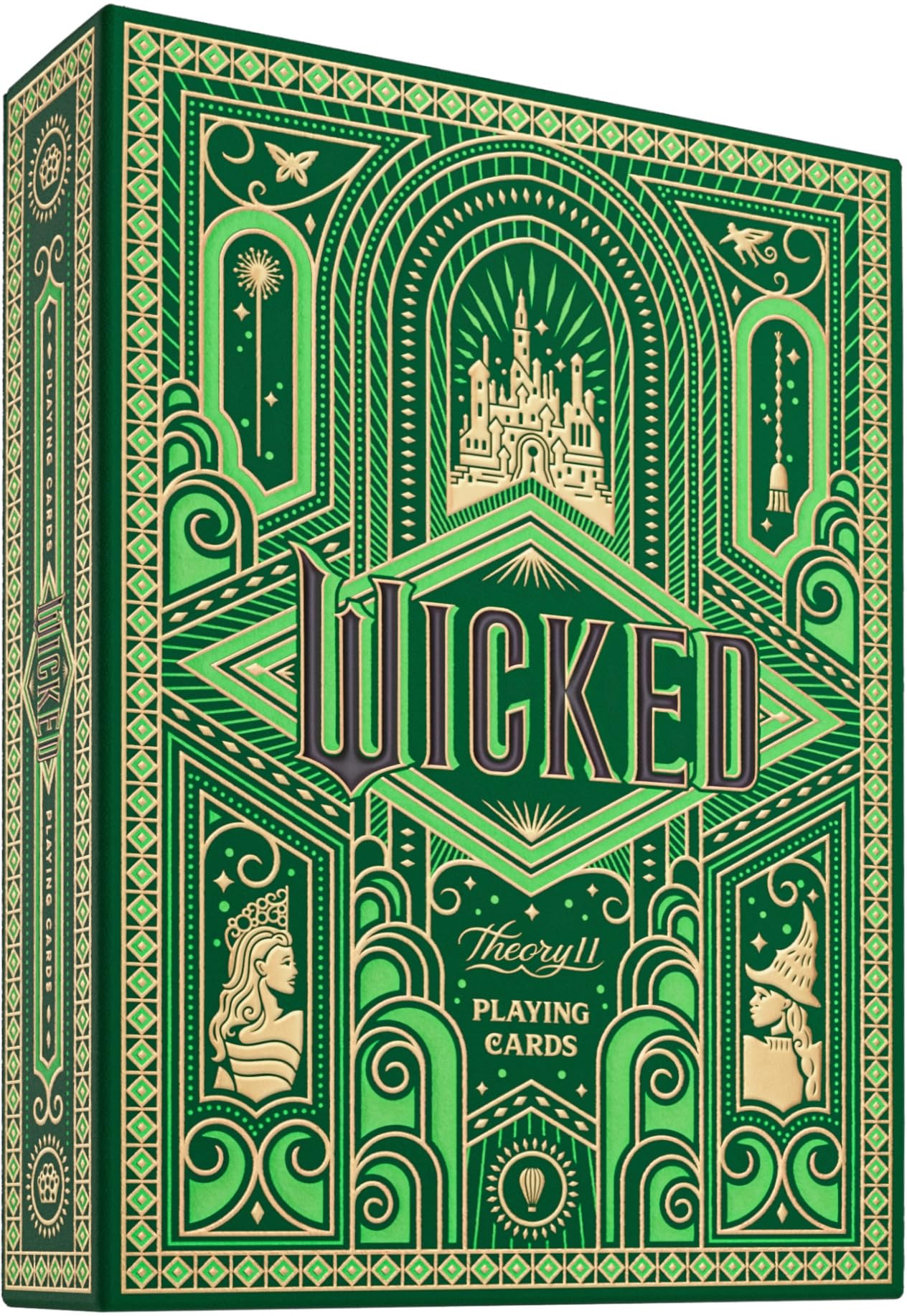 theory11 Wicked Playing Cards Emerald City foil highlights premium design for collectors