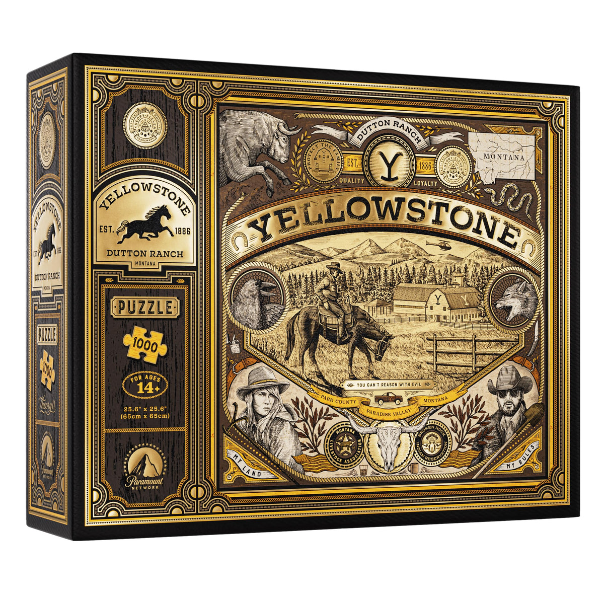 Theory11 Yellowstone puzzle cover art showcasing premium craftsmanship for collectors.