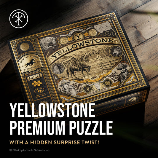 Theory11 Yellowstone puzzle piece closeup showing precise interlocking for easy assembly.