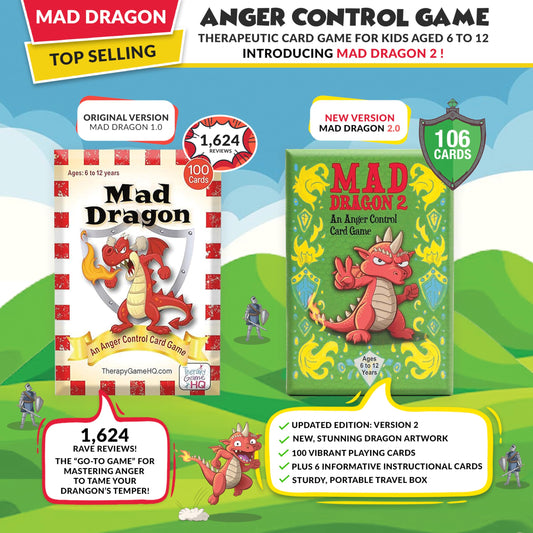 Mad Dragon 2 dragon illustrations on cards boost classroom discussion and emotional awareness.