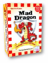 Therapy Game HQ Mad Dragon battle-setup fosters turn-taking and emotional regulation.