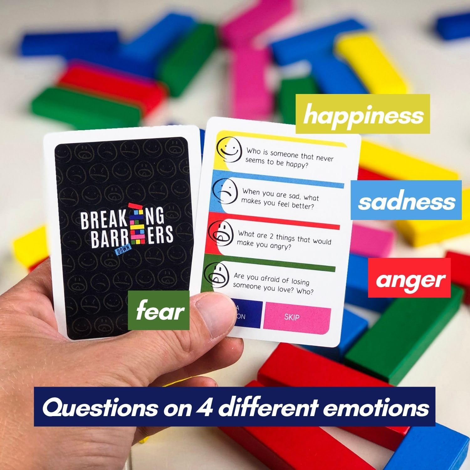Therapy U Breaking Barriers Down group activity cards build social skills.