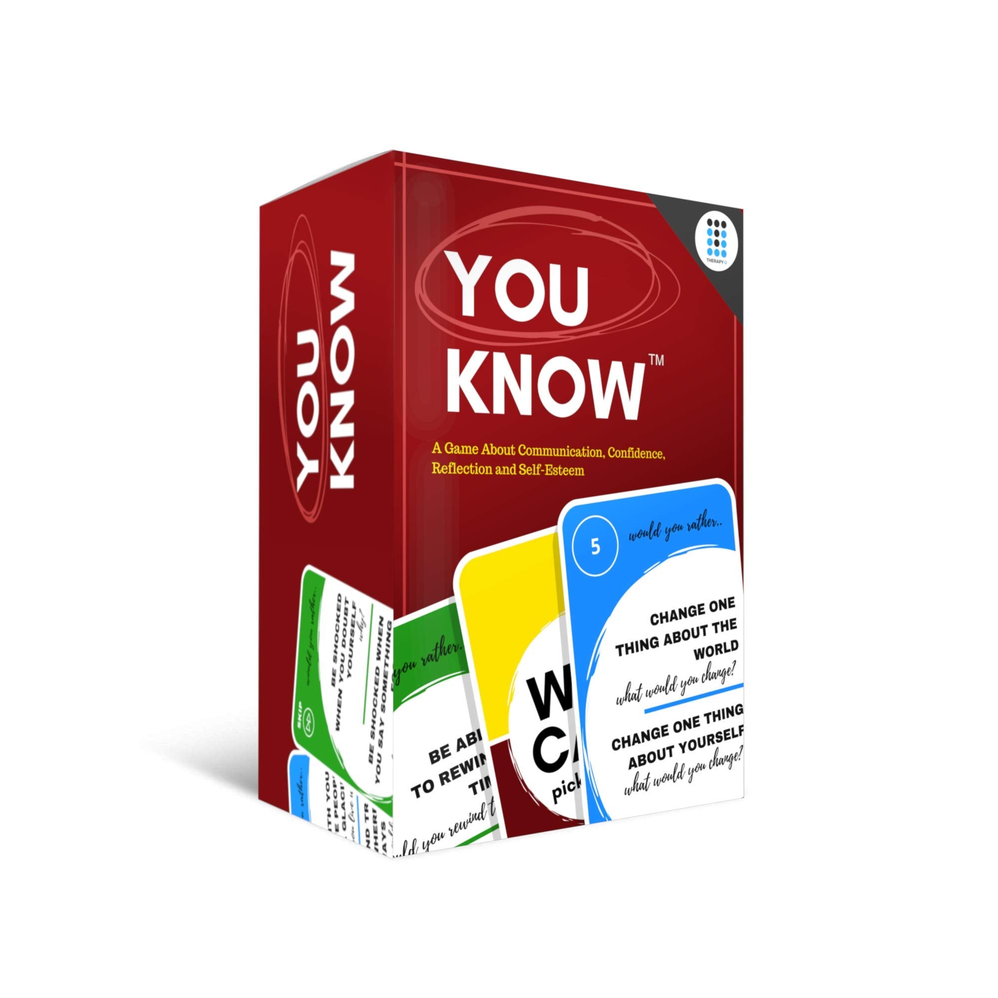 Therapy U You Know double deck cards for engaging conversations and social skills practice.