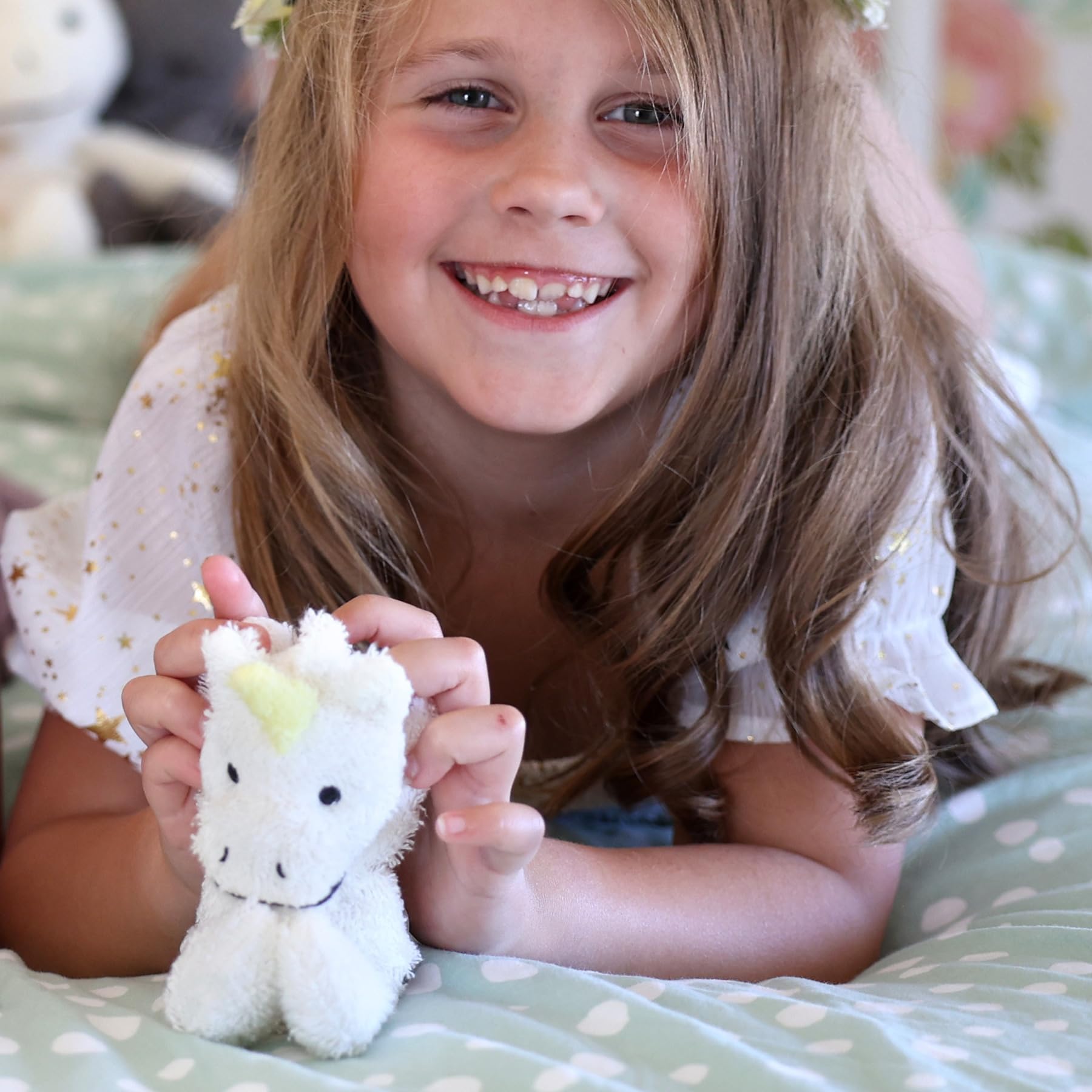 Durable, easy-to-use plush doubles as a comforting daily companion