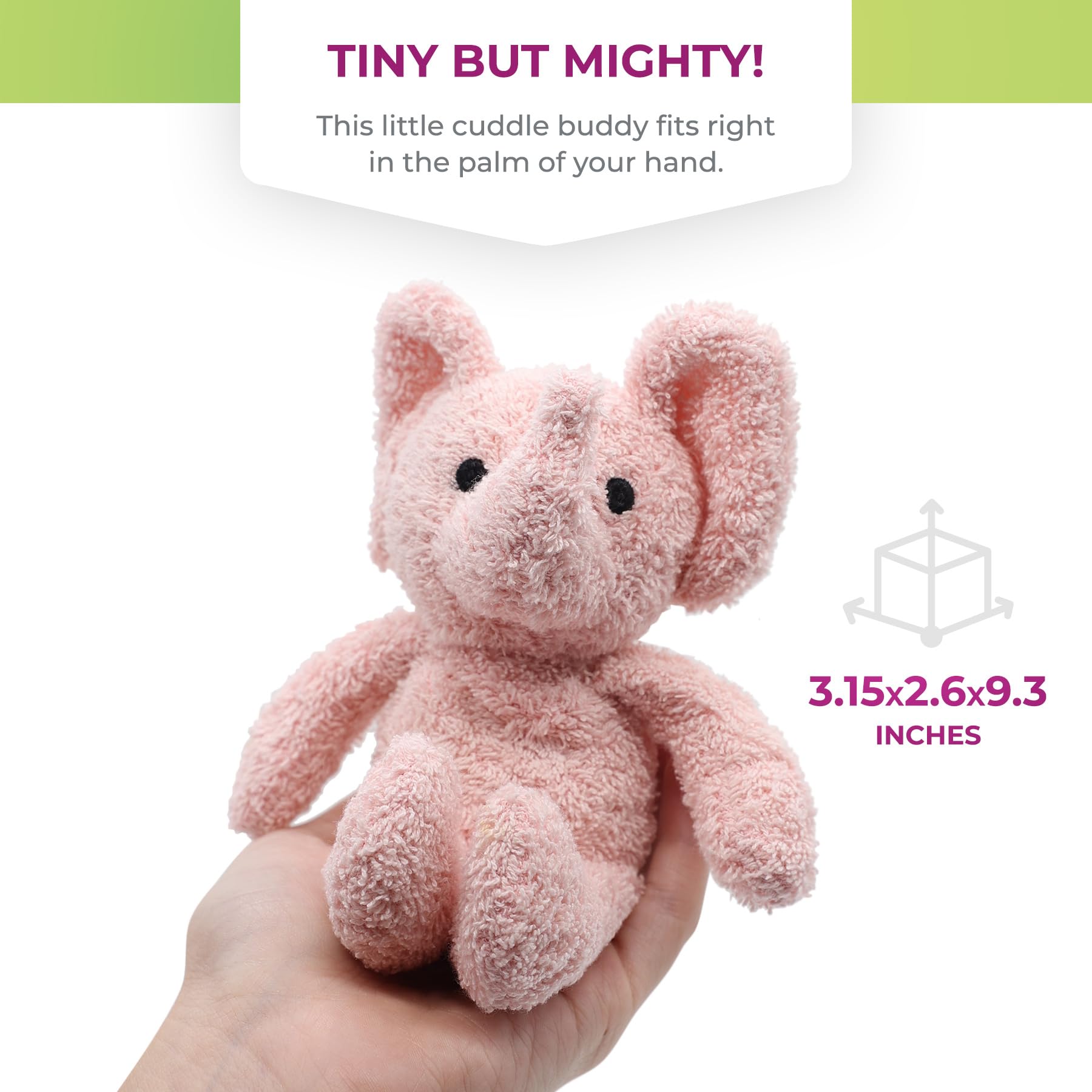 Thermal-Aid Zoo Mini Elephant is portable and lightweight for travel