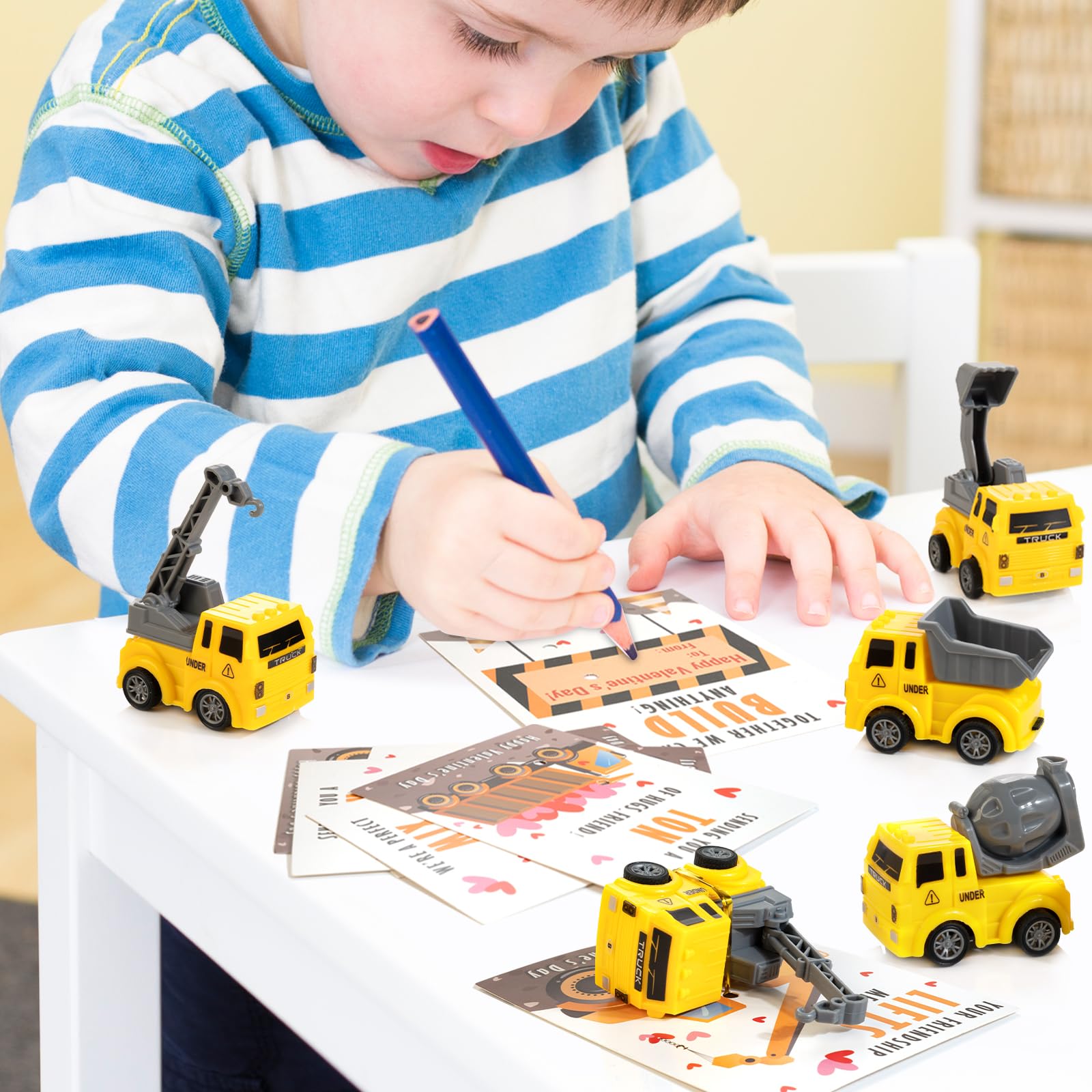 Thigreact truck valentines are ideal as classroom prizes and exchanges