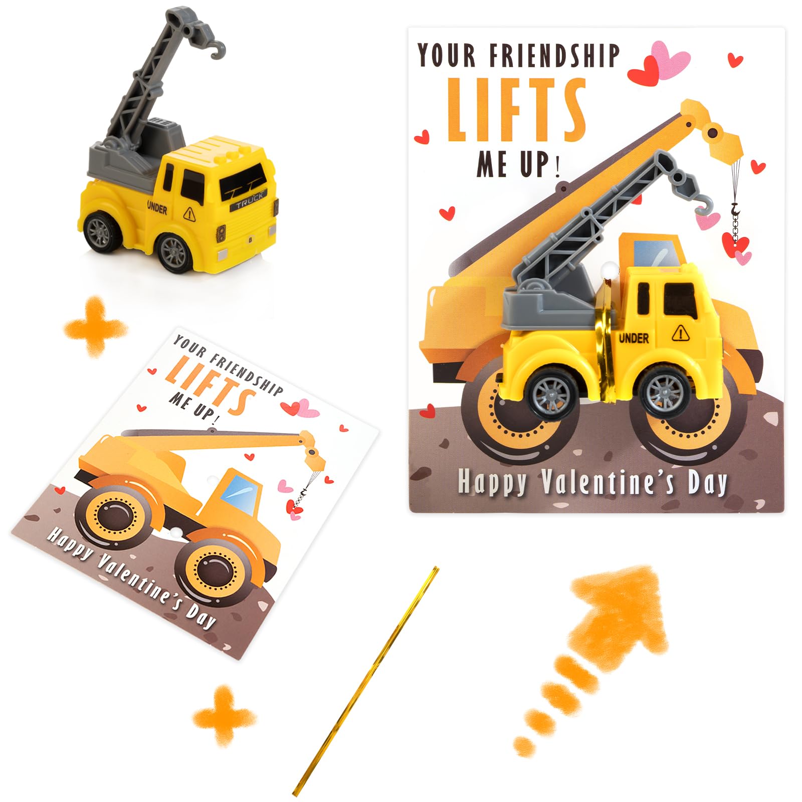 Thigreact cards display moving parts like excavator arms for tactile play