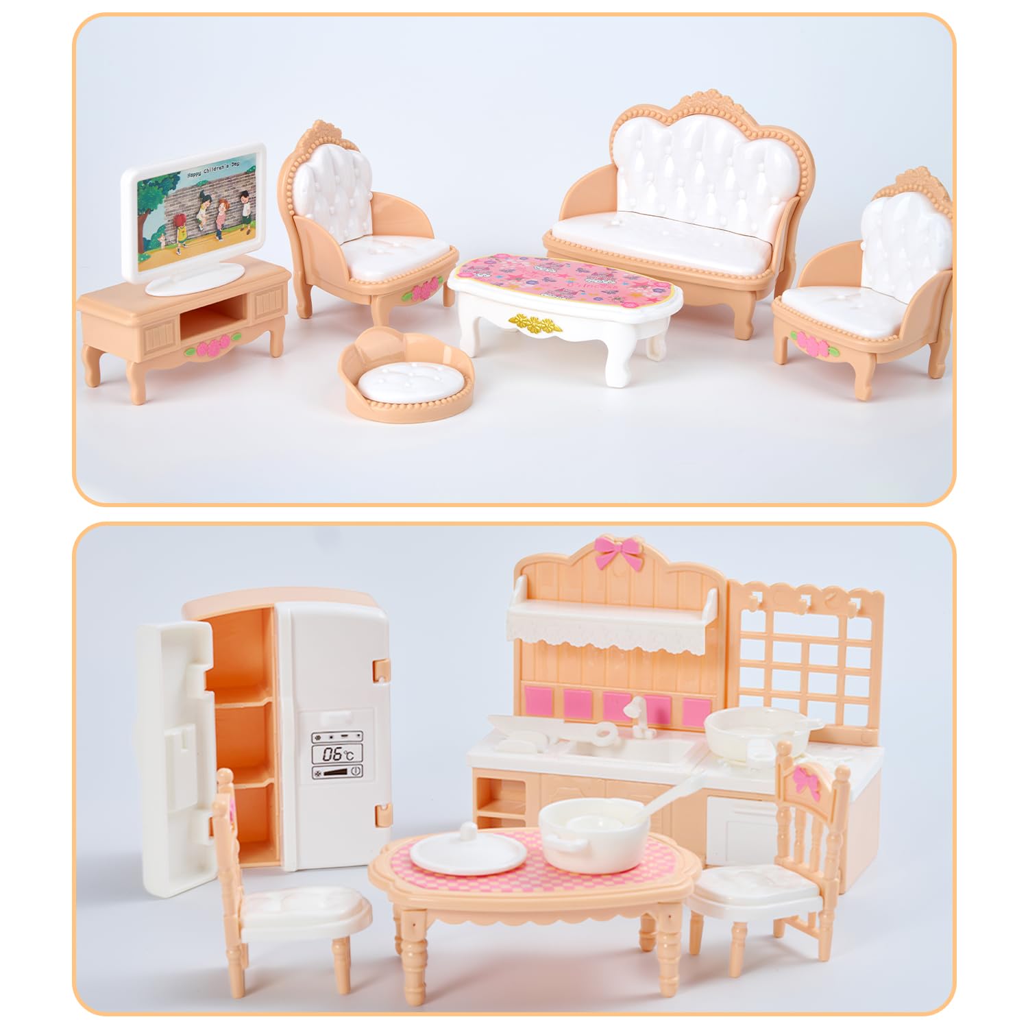 Thildani wardrobe-door opens for easy dress-up and organization.