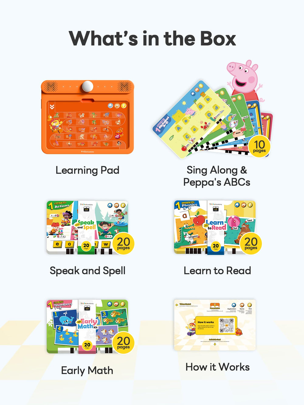 Think Academy audio features bring words and rhythms to life during play.