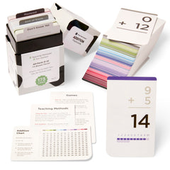 Think Tank Scholar 173 Addition Flash Cards front view with bold numbers for quick at-home addition practice