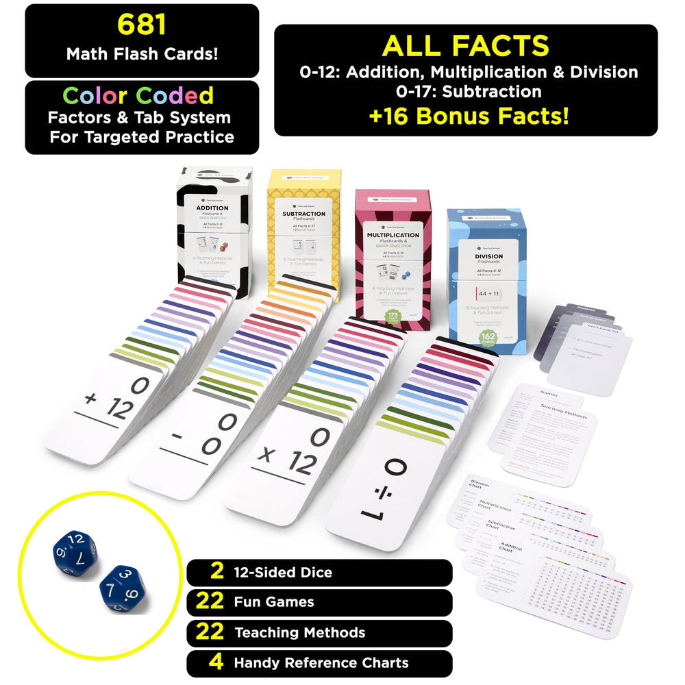 Think Tank Scholar 681 quick quizzing dice encourage quick practice.