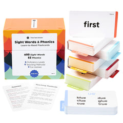 Think Tank Scholar flashcards front view with large words for easy early reading practice.