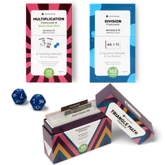 Think Tank Scholar jumbo multiplication flash cards front view for quick recall practice.