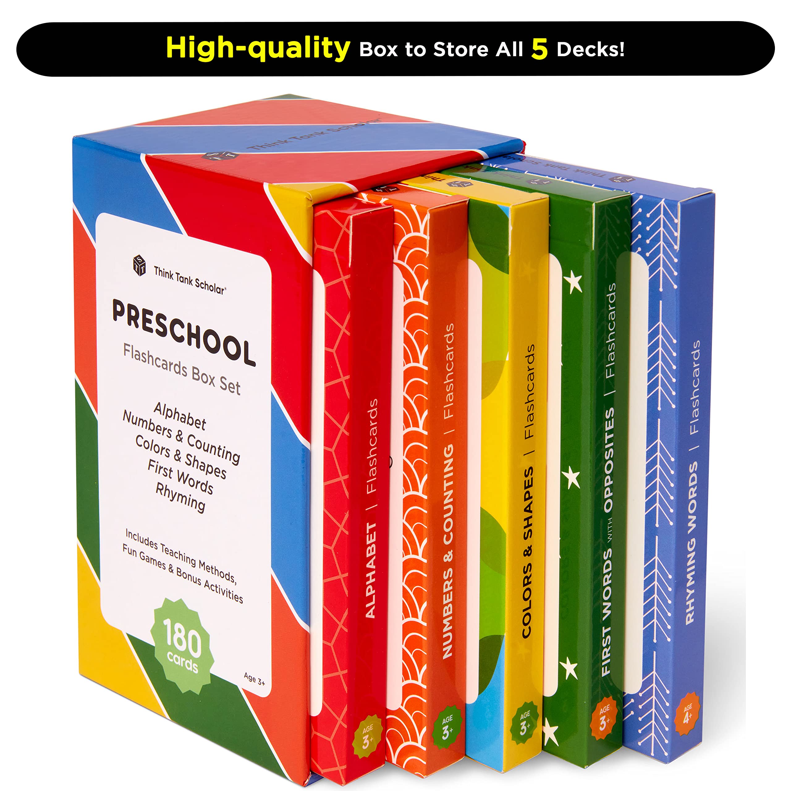 Think Tank Scholar rhyming cards illustrate sounds for phonics