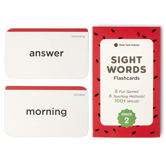 Think Tank Scholar sight words flash cards front view for quick reading practice at home