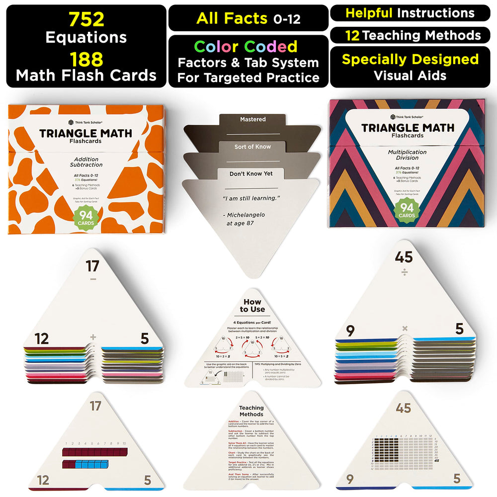 Think Tank Scholar color-coded addends and subtrahends aid targeted practice.