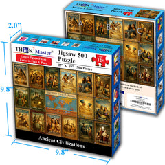 Think2Master Ancient Civilizations puzzle large-format-display provides a striking wall art piece.