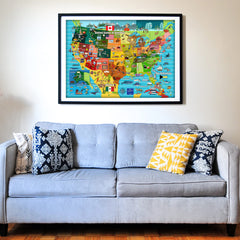 Think2Master USA map puzzle landmarks Yosemite Grand Canyon—curiosity grows.