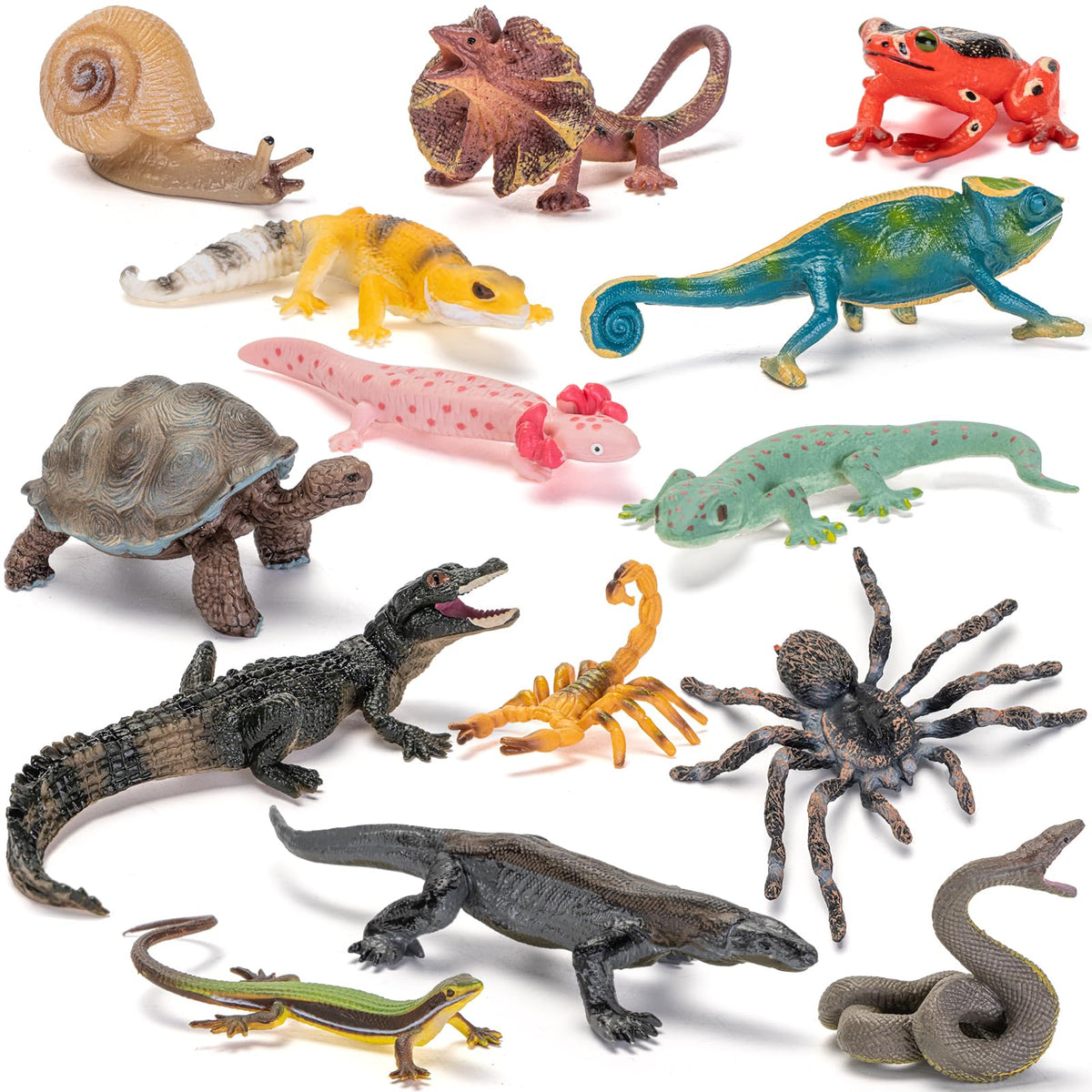 THINKBAY Axolotl figure for classroom dioramas and imaginative play.
