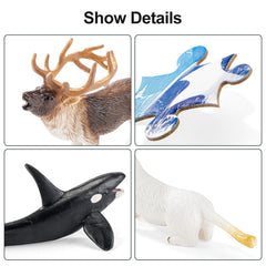 ThinkBAY beluga whale figurine enhances coastal habitat storytelling and motor skills.