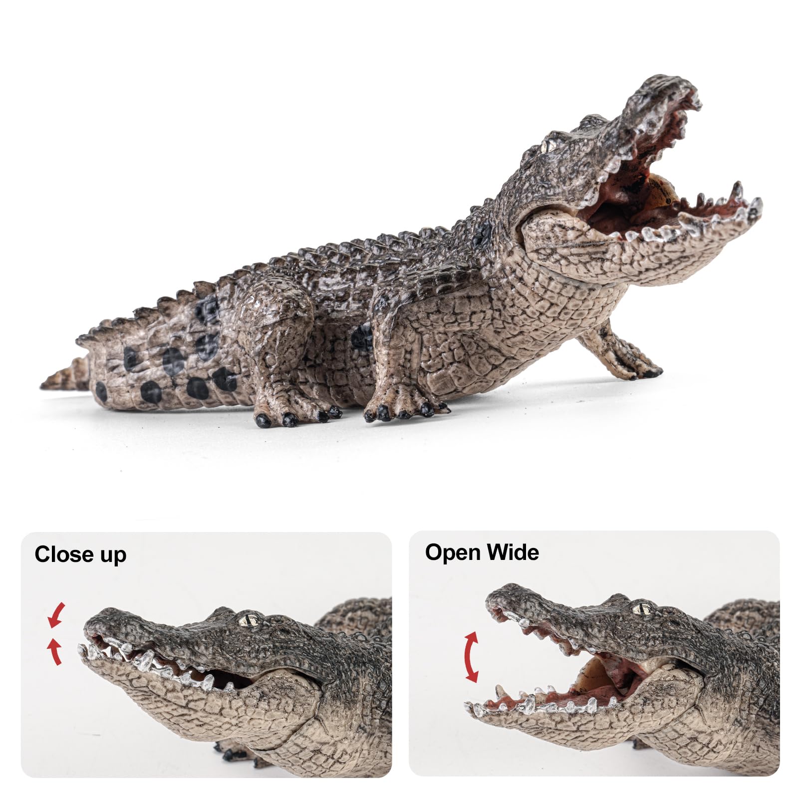 THINKBAY caiman toy figurine for curious safari adventures