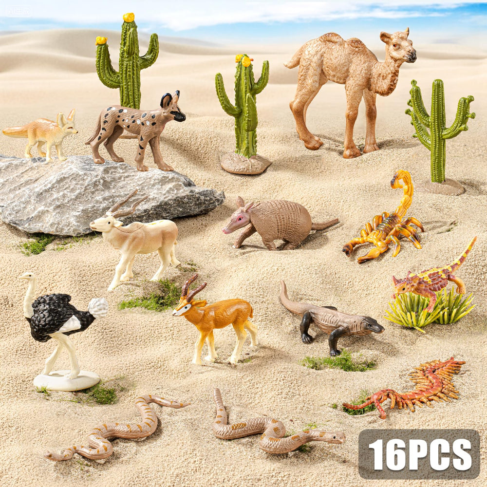 ThinkBAY Desert Monitor Lizard figurine ideal for dioramas and classroom projects.