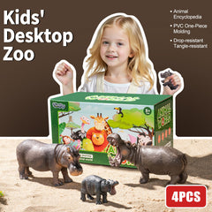 THINKBAY hippo safari figures, BPA-free PVC for safe daily play