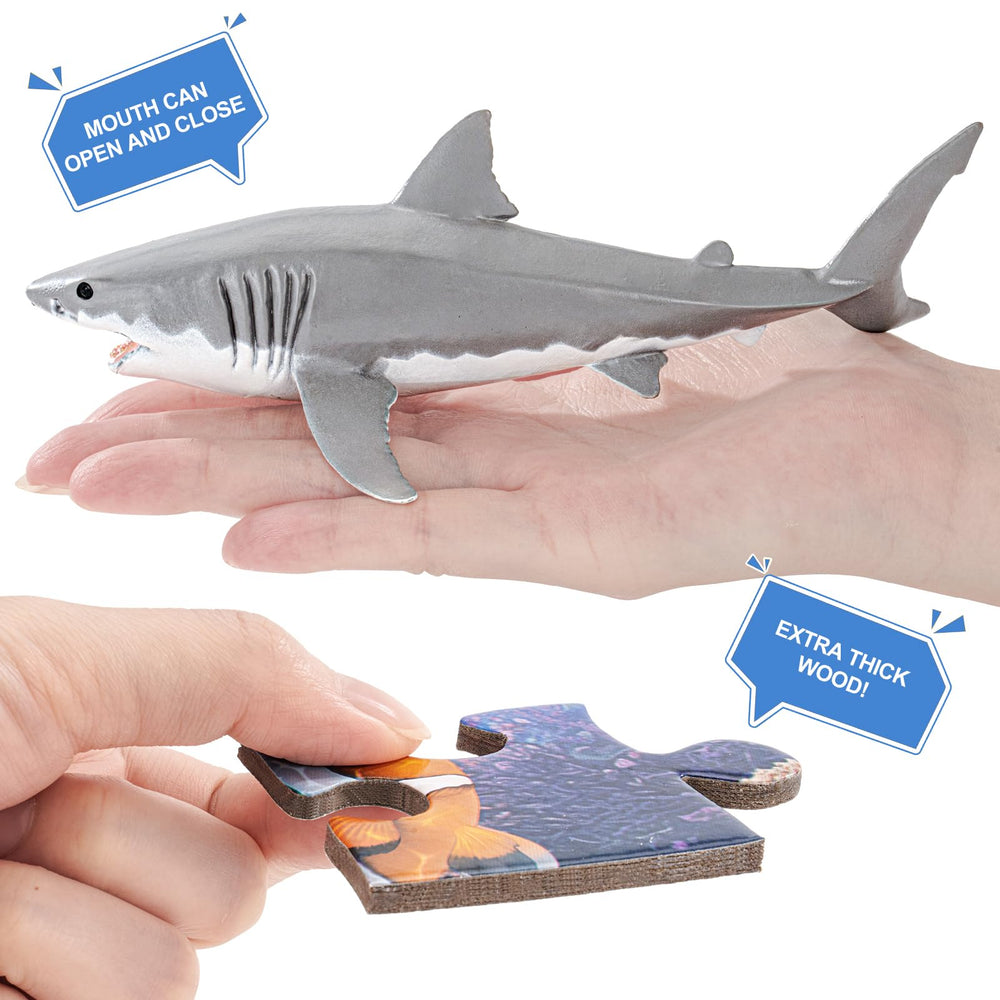 ThinkBay large sea world puzzle aids spatial reasoning and teamwork.