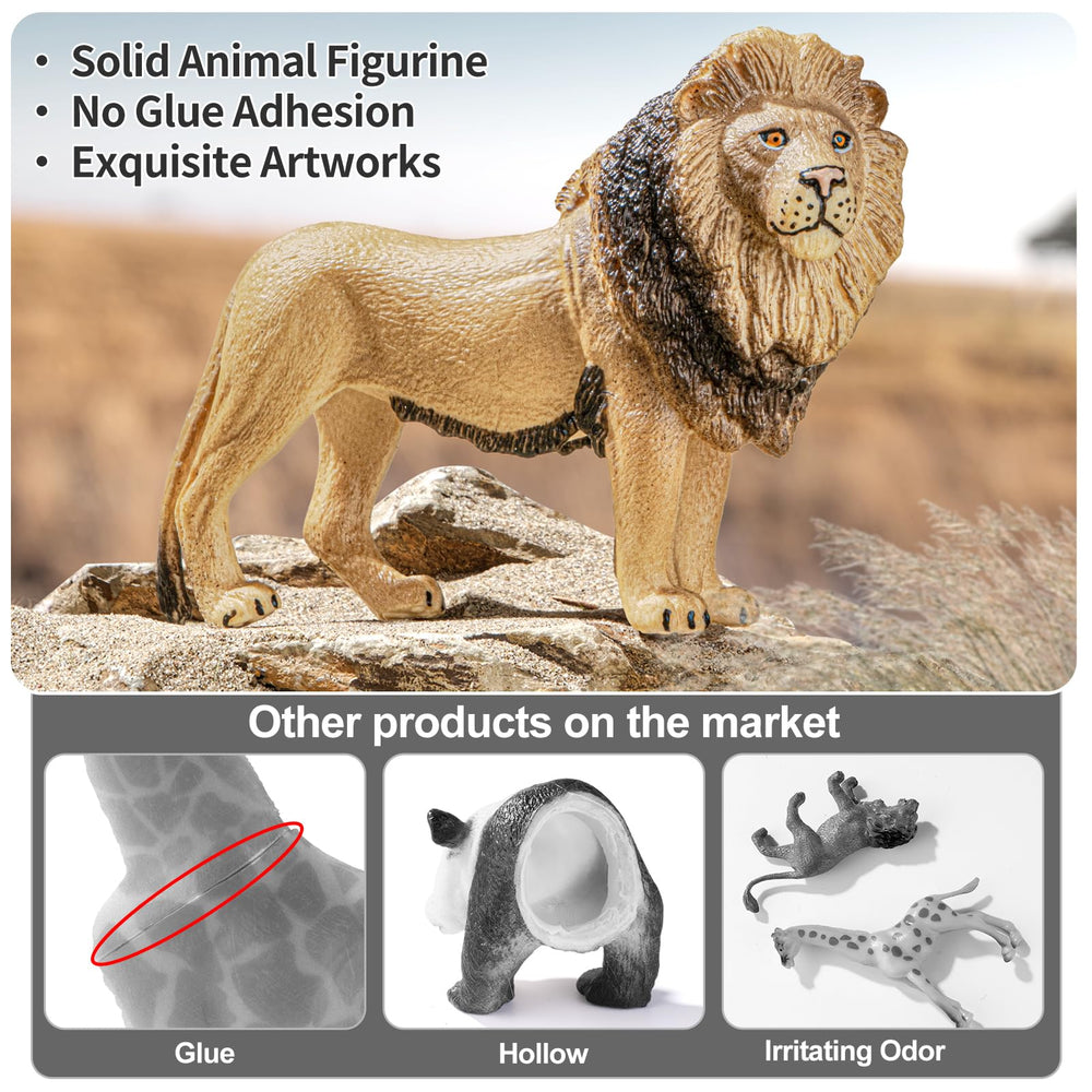 THINKBAY lion pride set showcases realistic poses for safari scenes