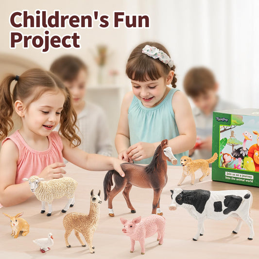 THINKBAY marwari horse figurine for realistic farm play and learning.