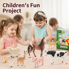 THINKBAY marwari horse figurine for realistic farm play and learning.