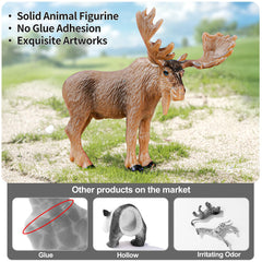 THINKBAY bobcat figurine with realistic markings for pretend adventures