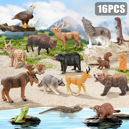 THINKBAY moose figurine with detailed antlers for creative learning