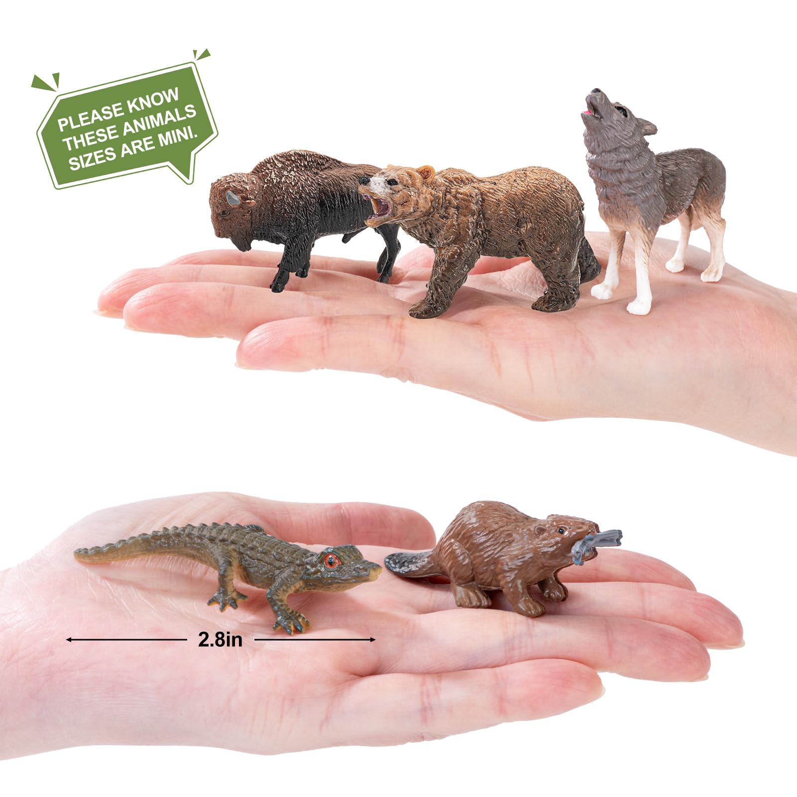 THINKBAY reindeer figurine with textured coat for classroom storytelling