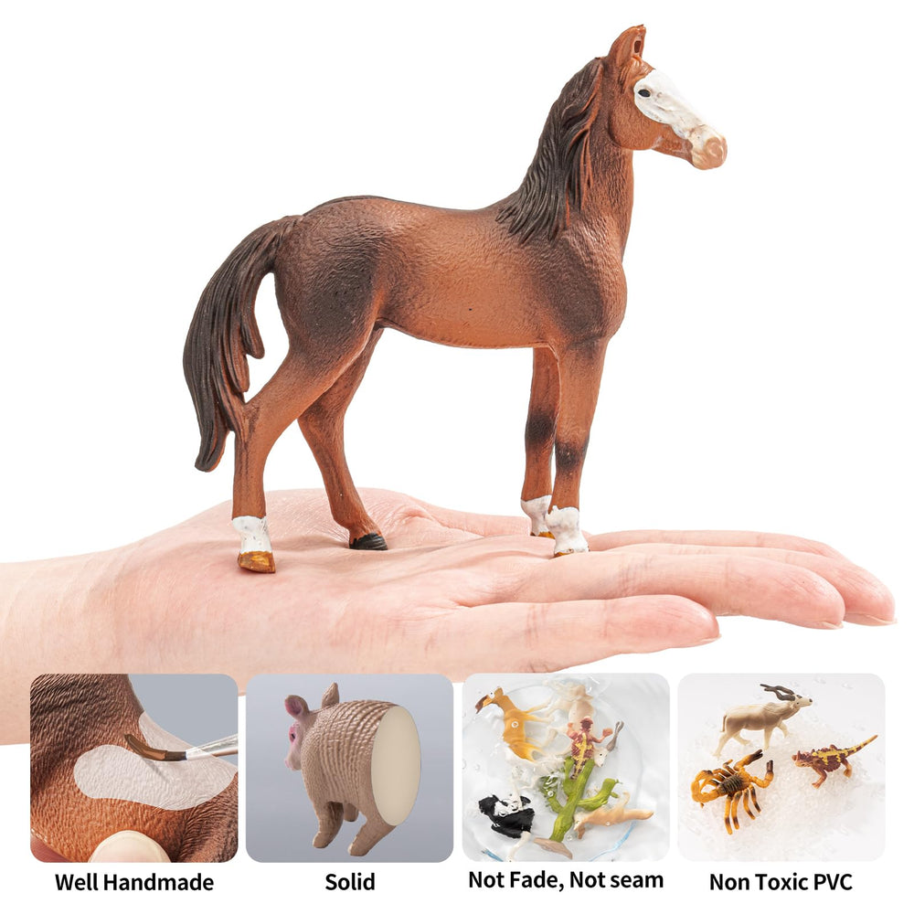 THINKBAY pig figurine for pretend farm care scenarios.