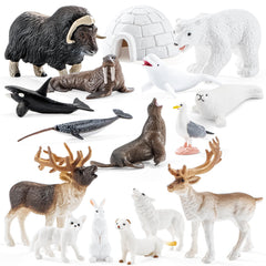 ThinkBay polar bear figurine for imaginative Arctic adventures.