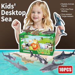 THINKBAY Mako Shark figurine enhances imaginative play and ocean-themed crafts.
