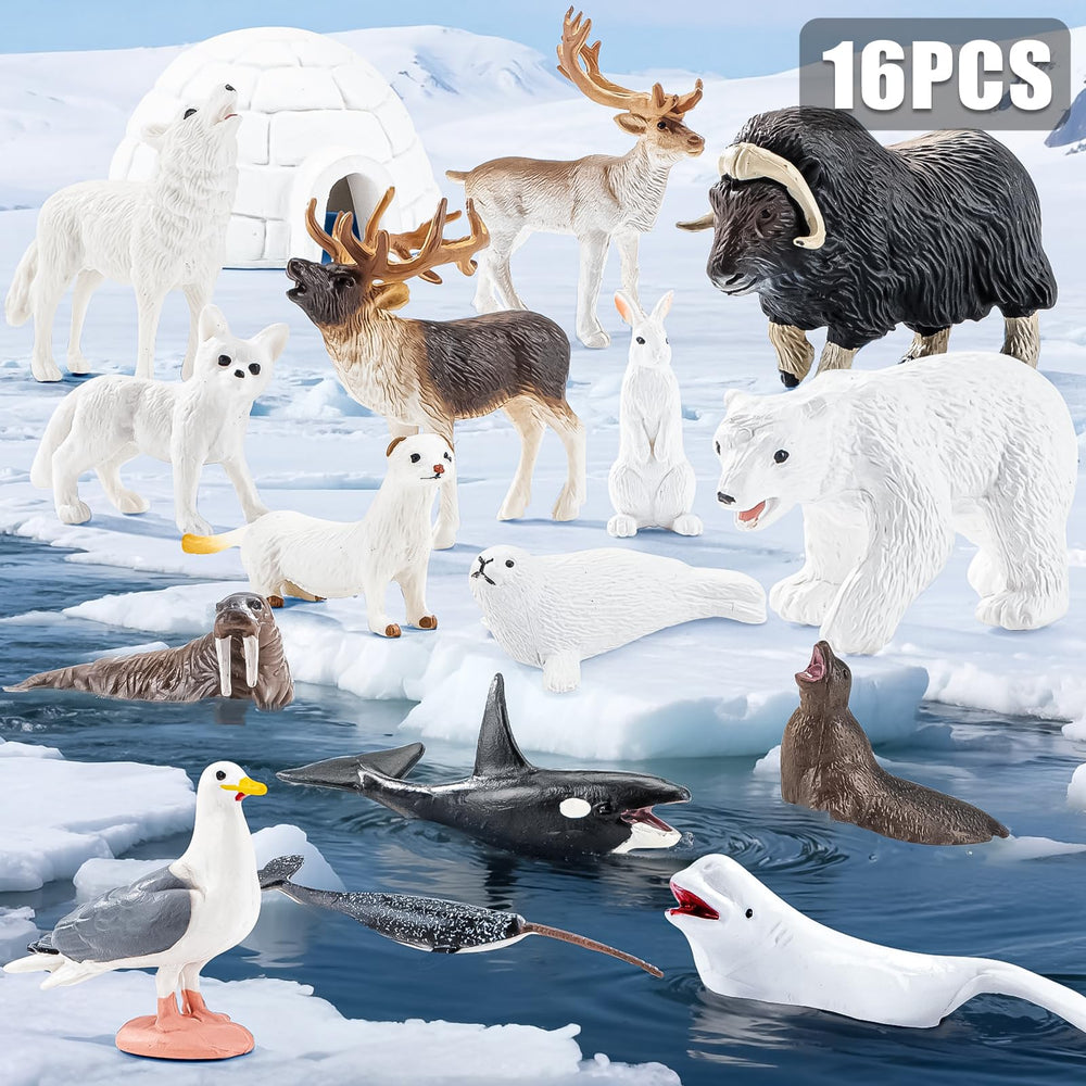 ThinkBAY stoat figurine encourages curiosity and role-play in snowy adventures.