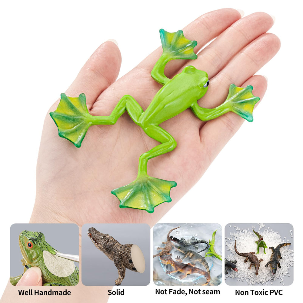 THINKBAY webbed tree frog figure for rainforest dioramas.