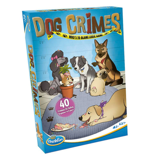 ThinkFun Dog Crimes dog tokens ready for detective challenges and strategy