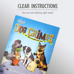 ThinkFun Dog Crimes instruction manual for quick setup and clear rules