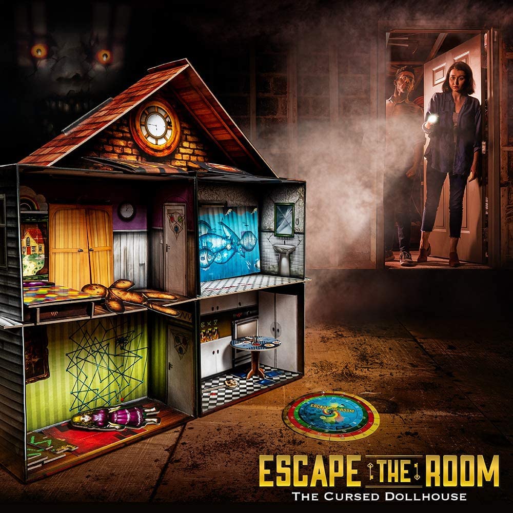 ThinkFun Escape the Room Cursed Dollhouse solution wheel guides pacing and solving