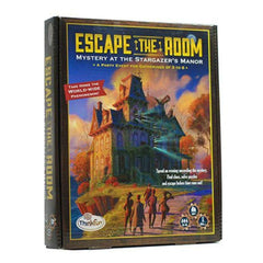 ThinkFun Escape the Room Stargazer's Manor box contents invite cooperative problem solving.
