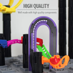 ThinkFun Roller Coaster Challenge posts and tracks ready for build.