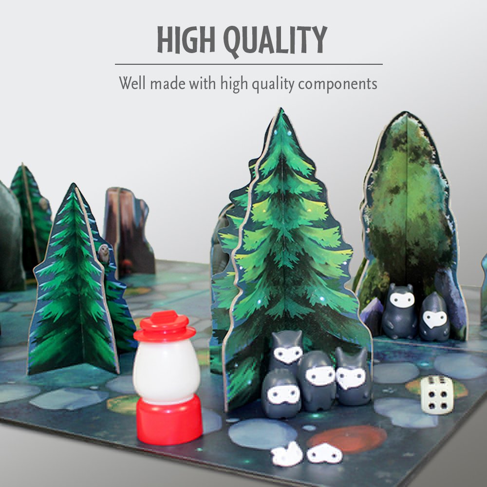 ThinkFun Shadows in the Forest box and clear instructions help quick setup.