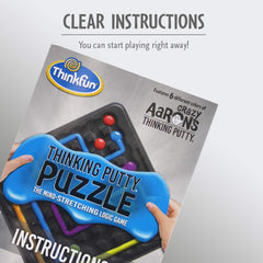 ThinkFun Thinking Putty Puzzle 60 challenge cards with solutions for progressive play.