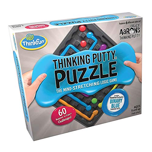 ThinkFun Thinking Putty Puzzle six color tones for color-matching paths.