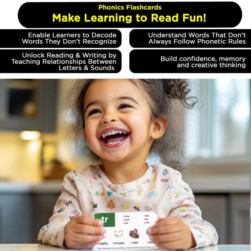 Think Tank Scholar phonics flashcards decodable words aid word recognition during practice.