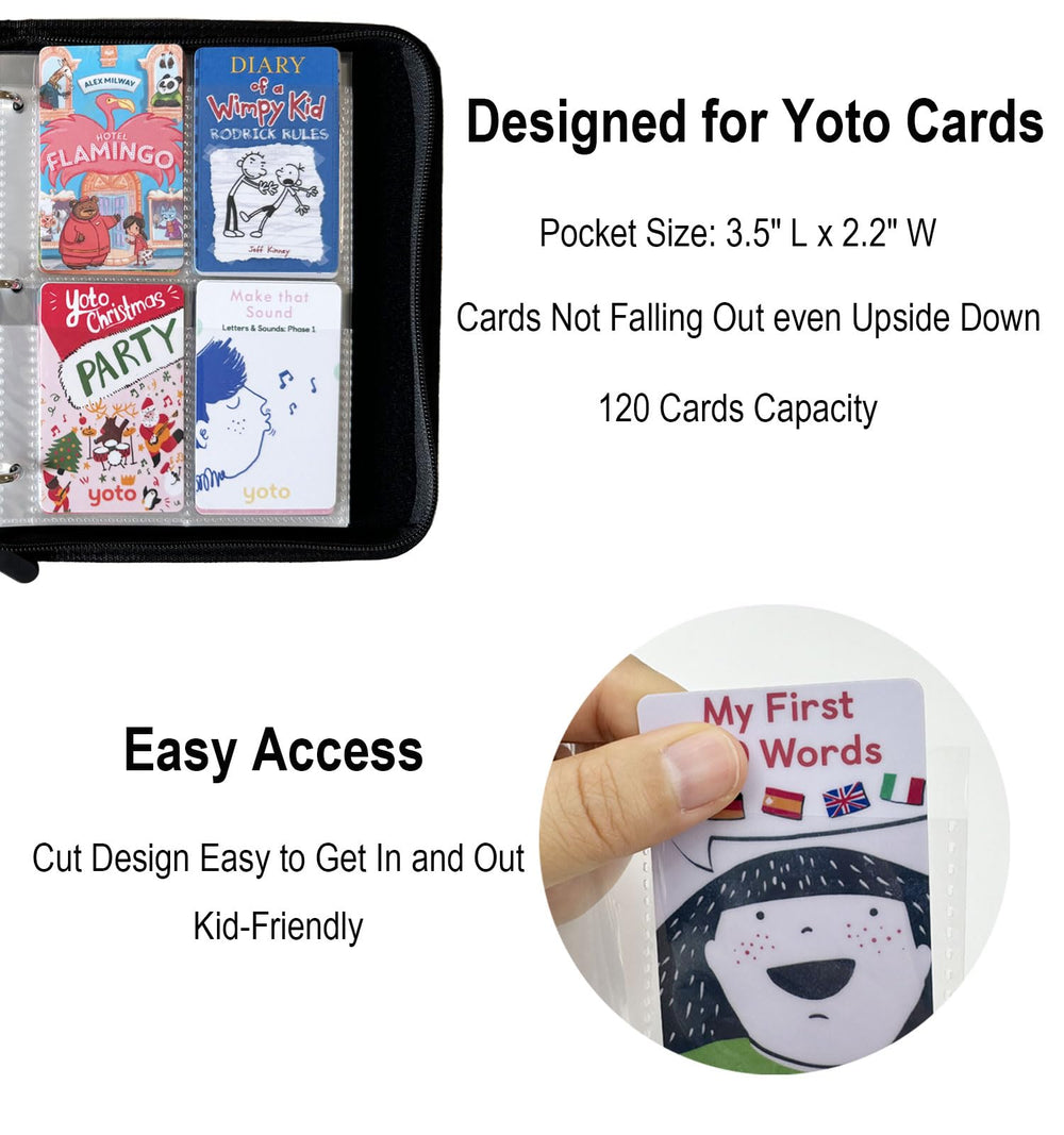 Thisness Rabbit Yoto card holder features double-sided storage to keep cards secure.