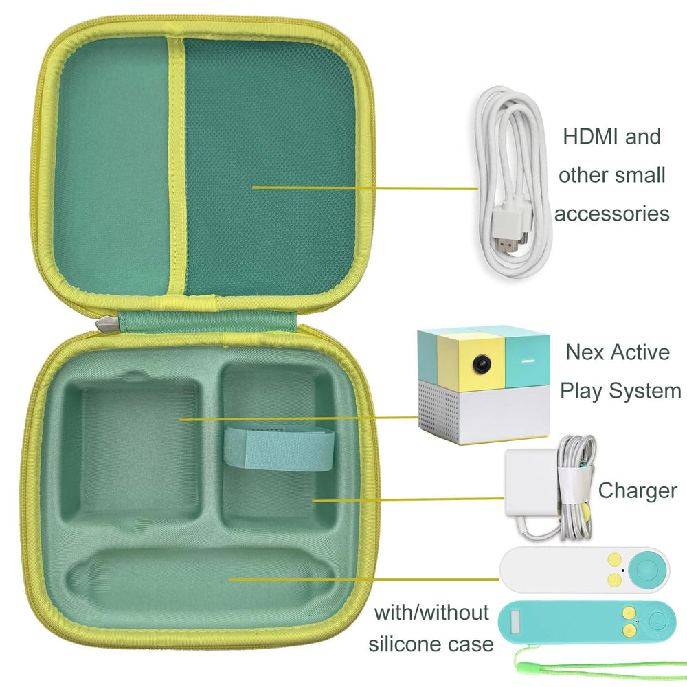 Thisness travel case interior is precisely molded for Nex Playground, ensuring a snug fit.